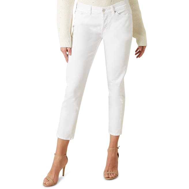 7 For All Mankind White Josefina Stretch Jeans