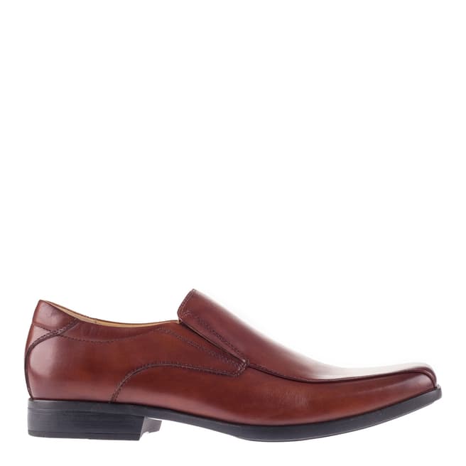 Steptronic Cognac Welling Leather Slip On Shoes