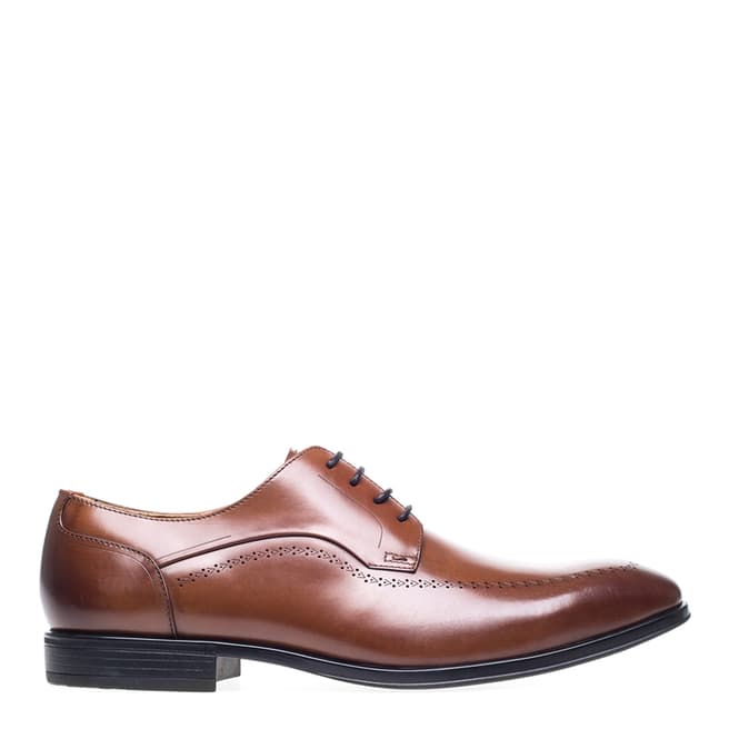 Steptronic Cognac Fareham Leather Brogue Oxford Shoes