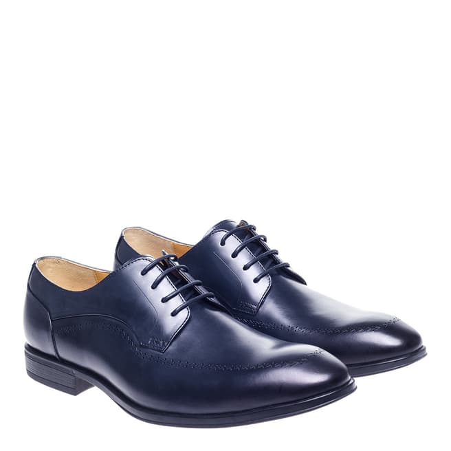 Steptronic Navy Fareham Leather Derby Shoes
