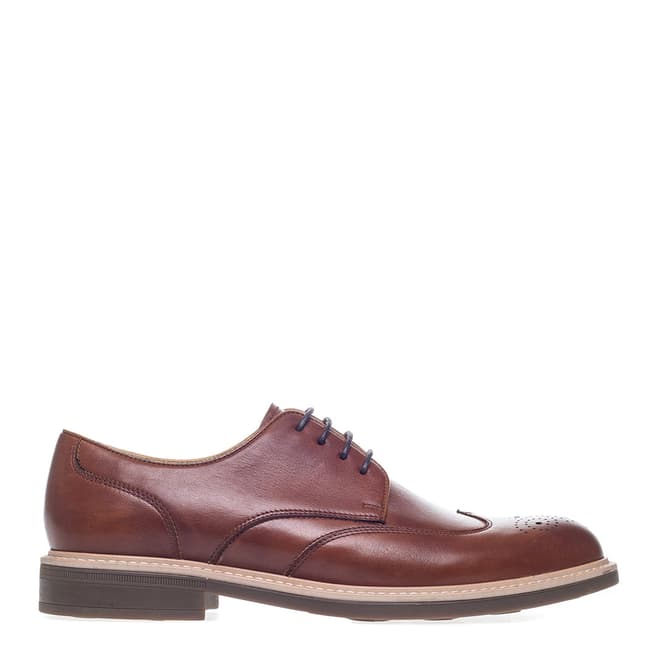 Steptronic Cognac George Leather Derby Shoes