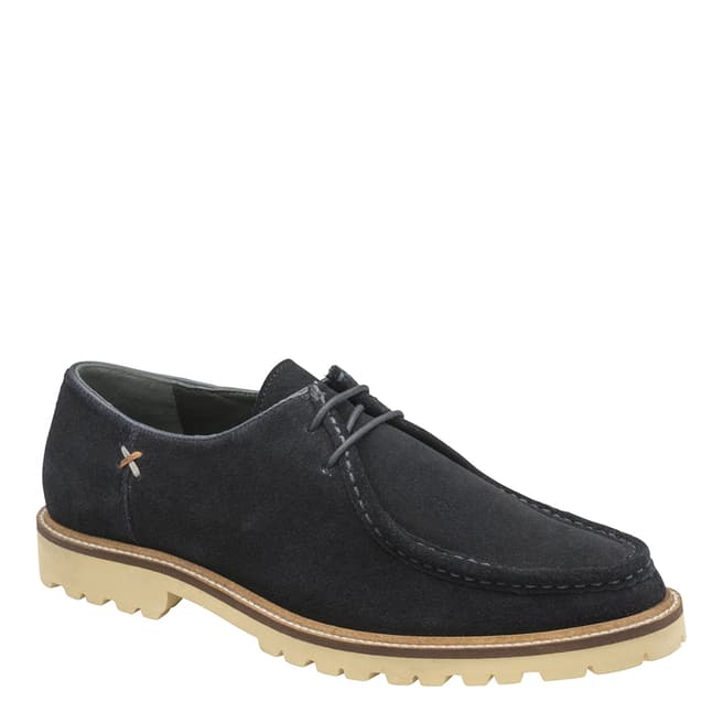Frank Wright Navy Leto Suede Derby Shoe
