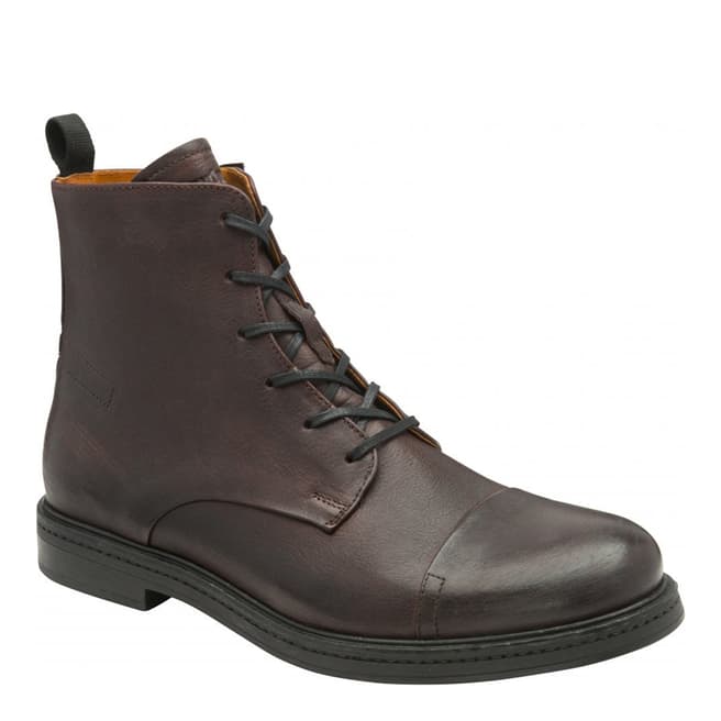Frank Wright Burgundy Farrier Leather Ankle Boot