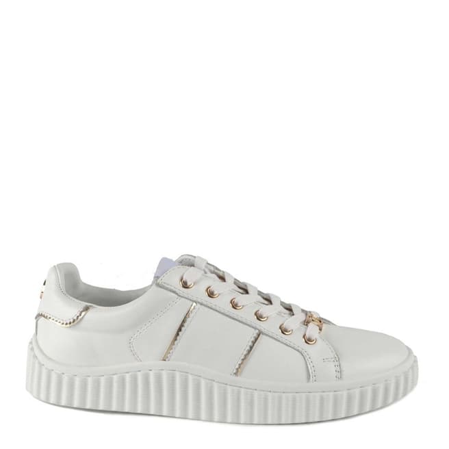 Philip Hog White Mila Leather Sneakers
