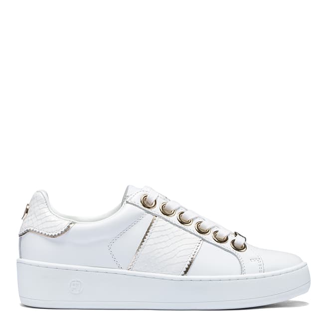 Philip Hog White Mila High Leather Sneakers