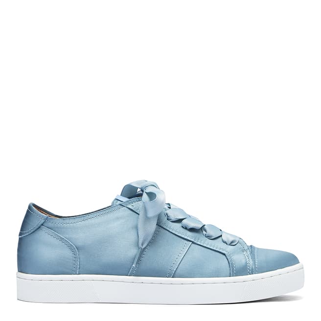 Philip Hog Blue Shiny Satin Sneakers