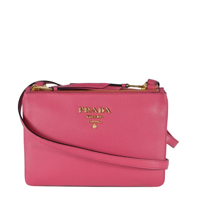 Prada Pink Leather Crossbody Bag