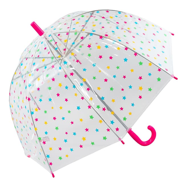 Susino Transparent / Multi Coloured Star Birdcage Umbrella