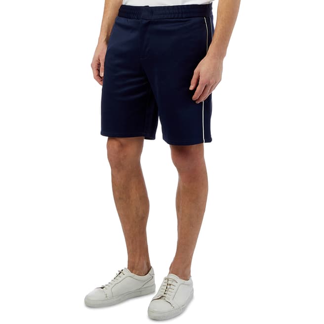 Vilebrequin Navy Lightweight Cotton Blend Shorts