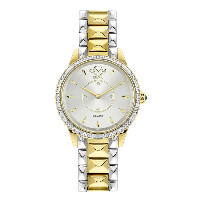 Gevril GV2 Women's Silver/Gold Swiss Watch