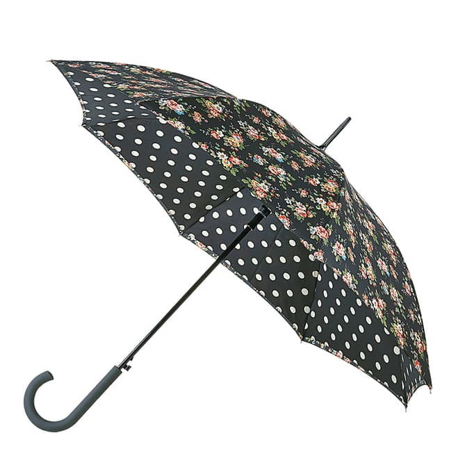 Cath Kidston Kingswood Rose Charcoal Bloomsbury Umbrella