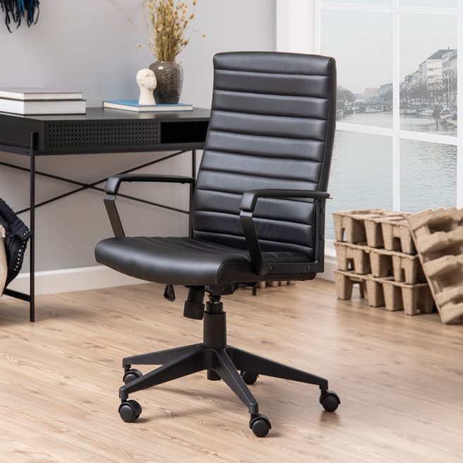 Scandi Luxe Charles Leather Desk Chair