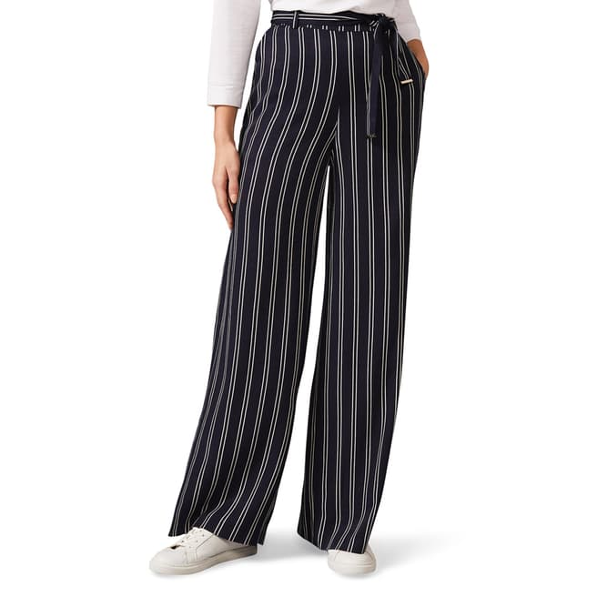 Phase Eight Navy Stripe Lucas Trousers