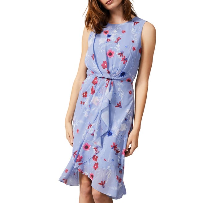 Phase Eight Blue Andrea Floral Dress
