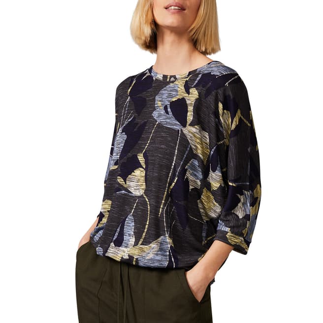 Phase Eight Navy Floral Paris Top