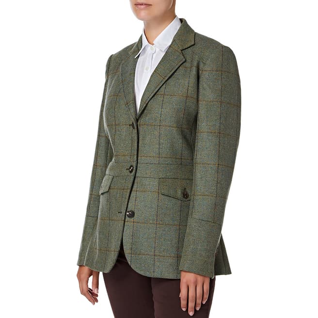 Purdey Ladies Tweed Green Tweed Jacket
