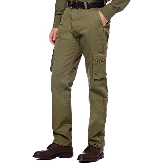 Purdey Men's Safari Green Cargo Trouser