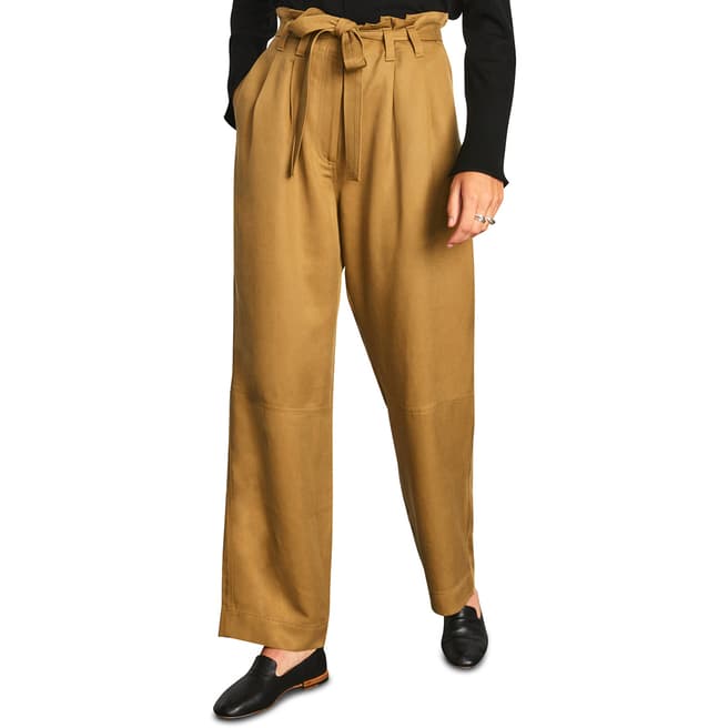 Jigsaw Taupe Soft Twill Utility Trousers