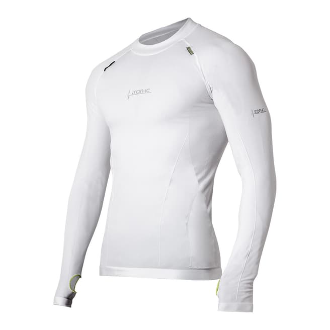 Controlbody White Up Iron-Ic 1.0 Long Sleeved Sports Top