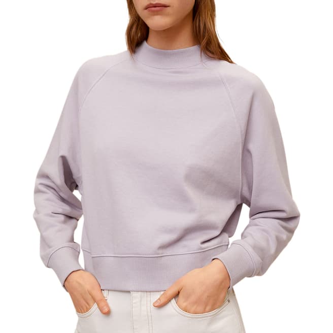 Mango Light/Pastel Purple Cotton Sweatshirt