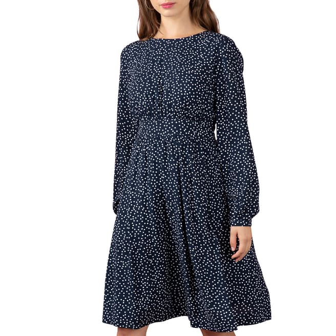 Emily and Fin Scattered Navy & White Spot Amy Dress