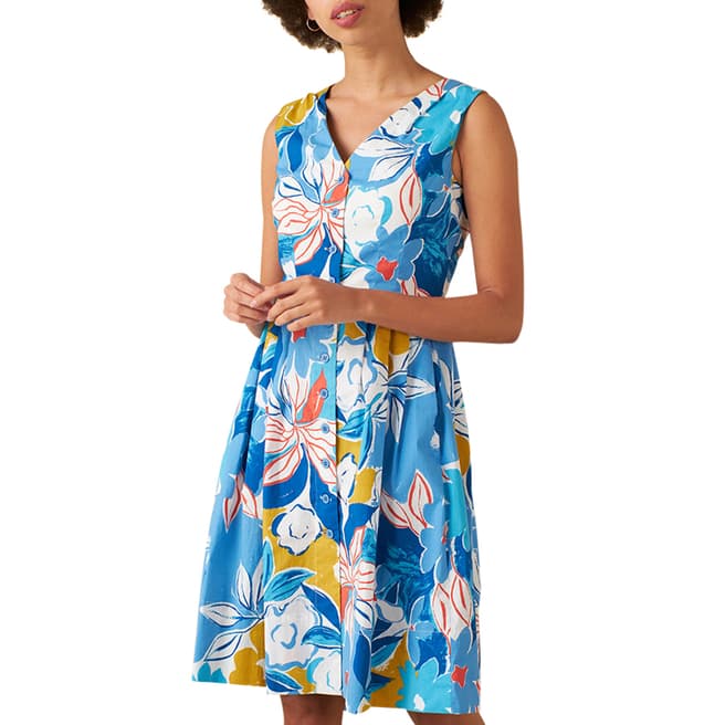 Emily and Fin Blue Asilah Floral Scarlett Dress