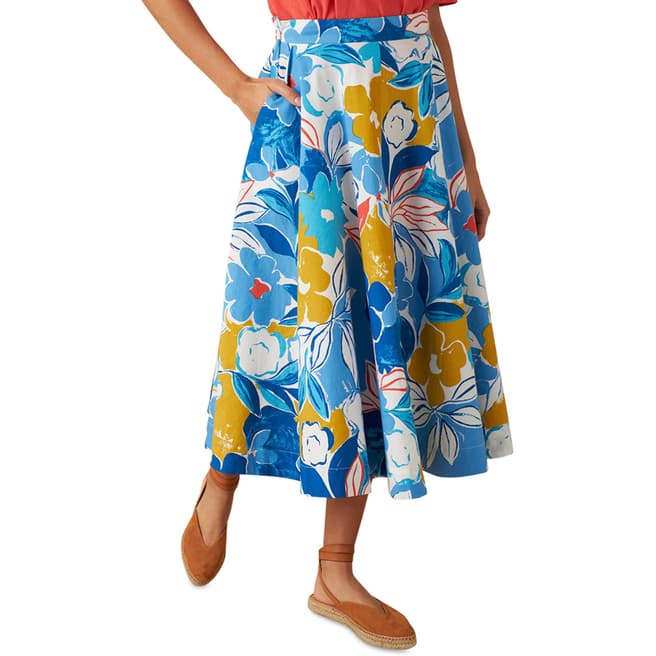 Emily and Fin Blue Asilah Floral Sandy Skirt