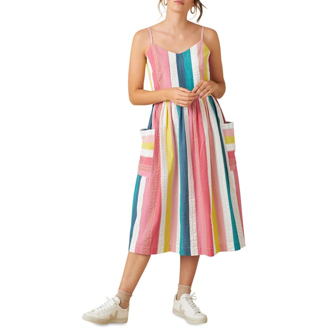 Emily and Fin Summer Rainbow Stripe Bree Dress
