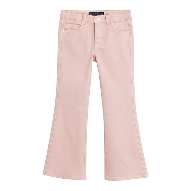 Mango Girl's Pink Flared Jeans