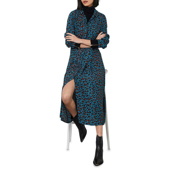 Mint Velvet Charlie Leopard Midi Dress