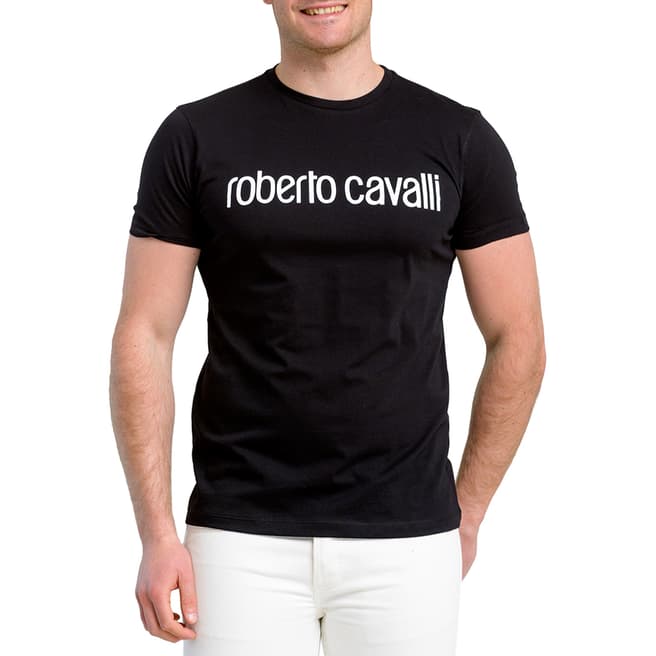 Roberto Cavalli Black Classic Logo T-Shirt