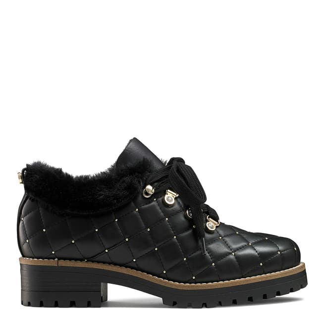 Russell & Bromley Black Leather Icequeen Hiker Boots