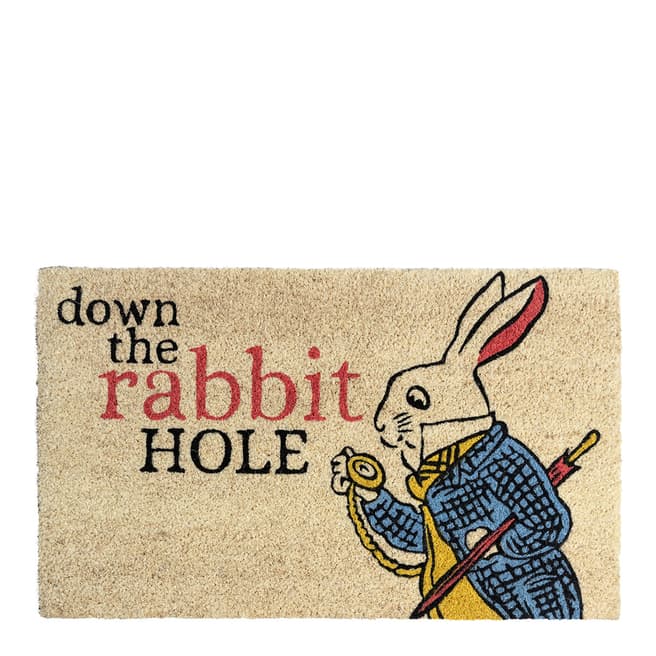 V&A Victoria and Albert Museum Down the Rabbit Hole Coir Doormat