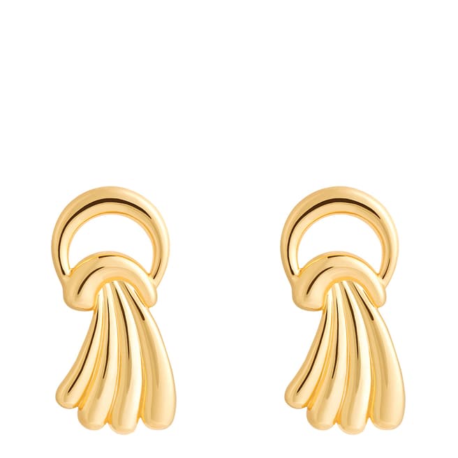 Astrid & Miyu Gold Waterfall Stud Earrings