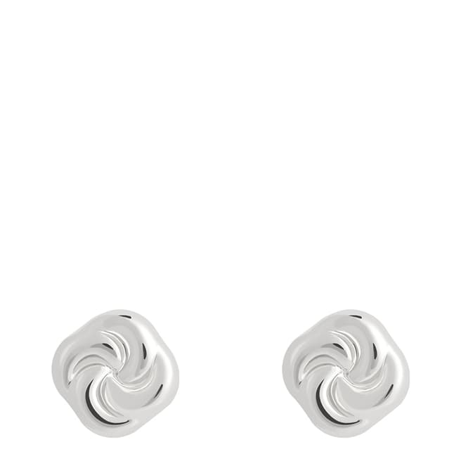Astrid & Miyu Silver Knot Stud Earrings