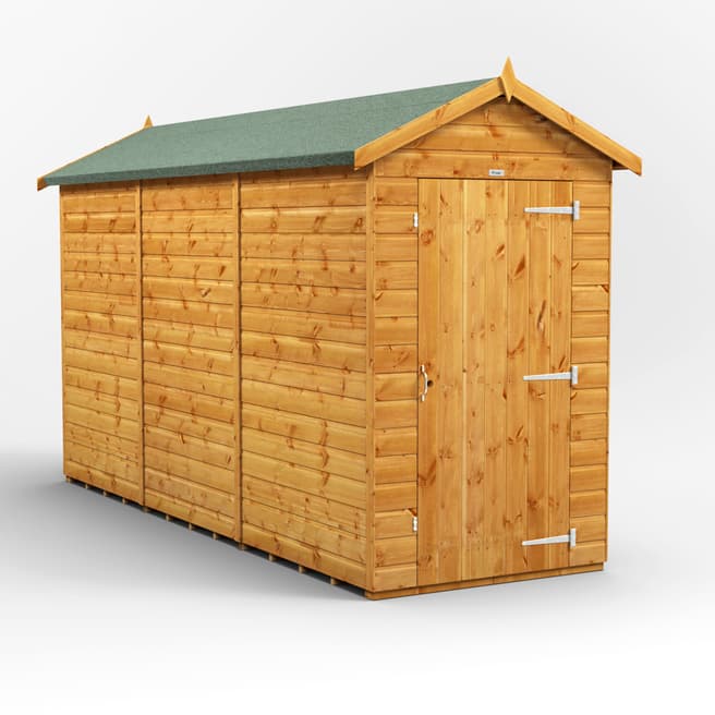Power Sheds 12x4 Power Apex Windowless Garden Shed