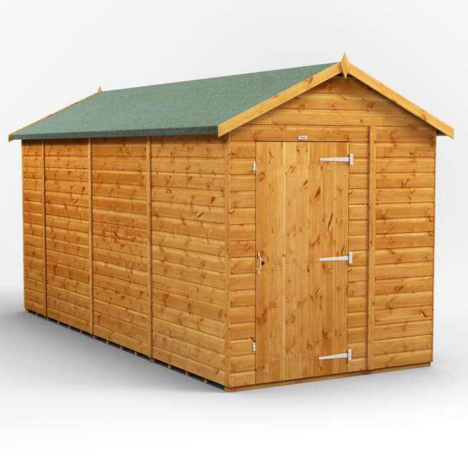 Power Sheds 14x6 Power Apex Windowless Garden Shed