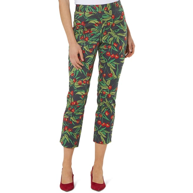 L K Bennett Multi Tropical Susie Fitted Trousers