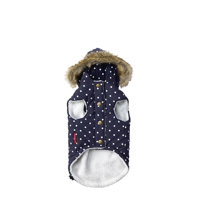 House Of Paws Polka Dot Dog Gilet in Navy Small