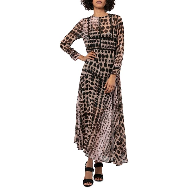 Religion Printed Fitted Maxi Dress