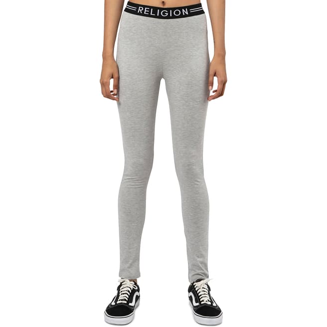 Religion Grey Fitted Leggings
