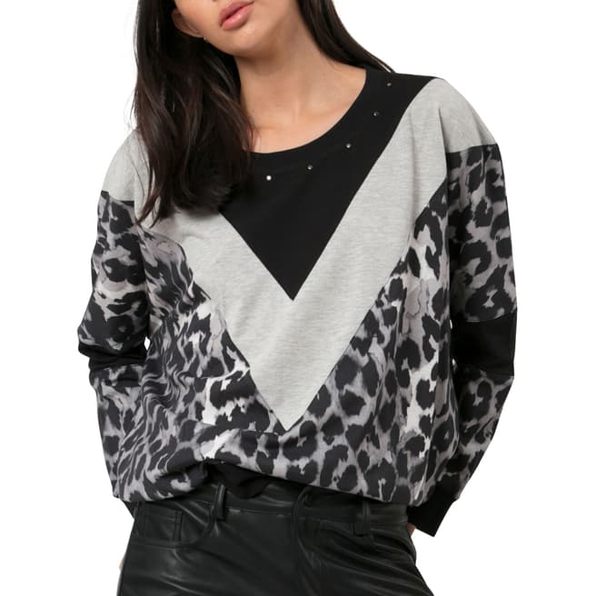 Religion Panther Print Loose Top