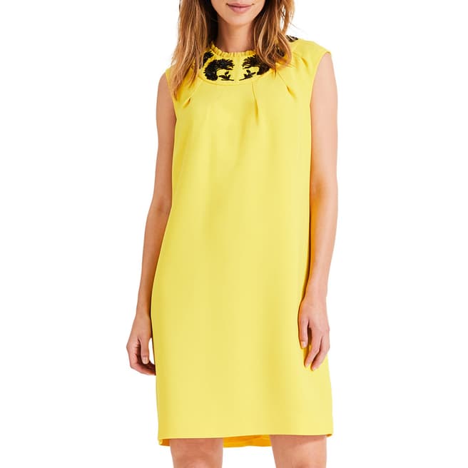 Damsel In A Dress Yellow Kleo Beaded Dress