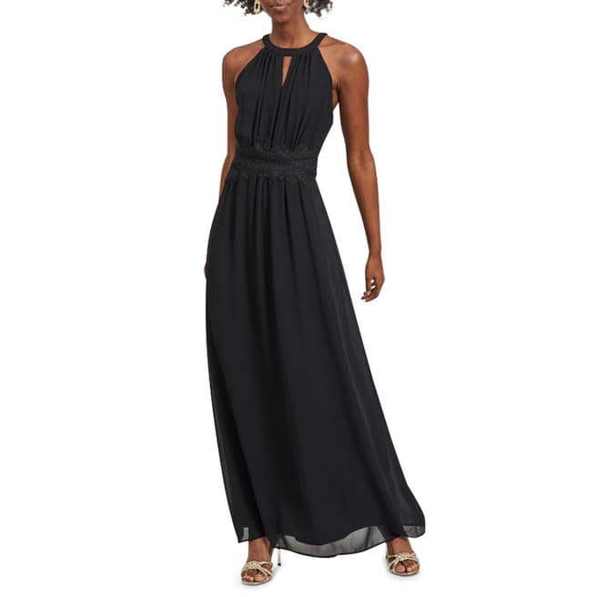 VILA Black Long Sleeve Maxi Dress