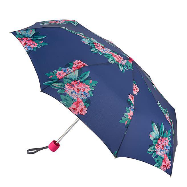 Joules Navy Tregothnan Floral Minilite Umbrella