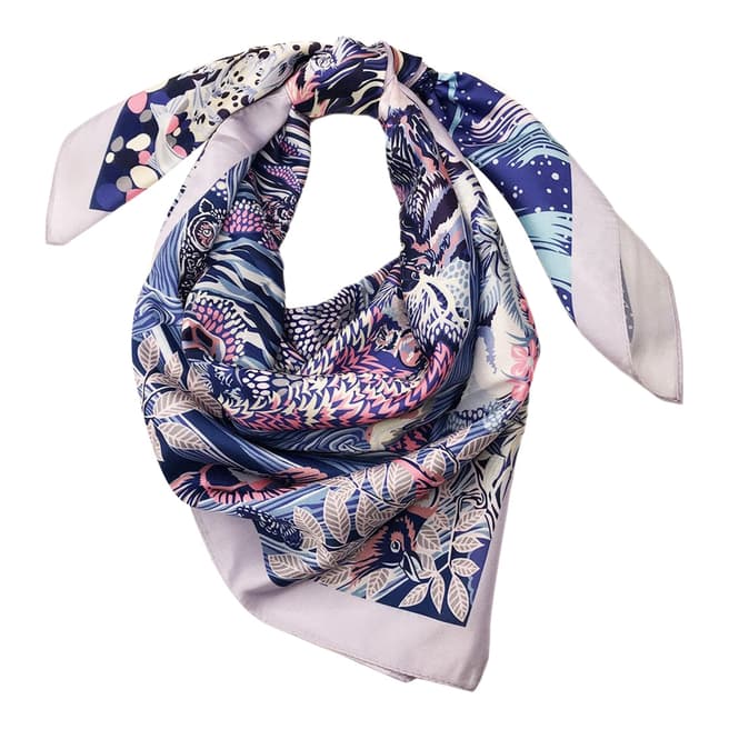 JayLey Collection Lilac/Pink Silk Blend Scarf
