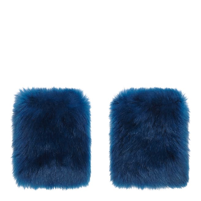 Gushlow & Cole Teal Blue Shearling Mini Mittens