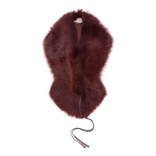 Gushlow & Cole Berry Shearling Shawl Scarf