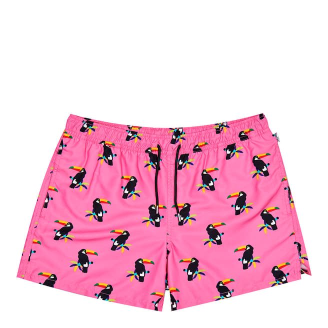 Happy Socks Pink Toucan Swim Short