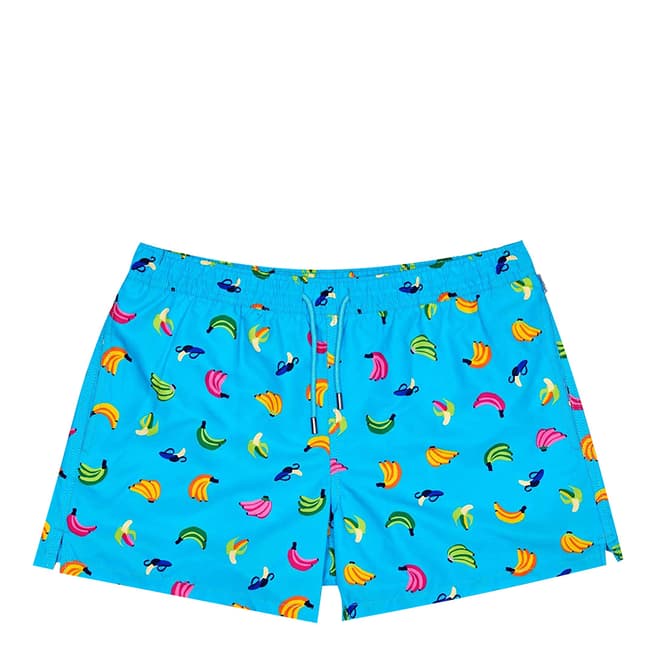 Happy Socks Blue/Multi Banana Swim Short